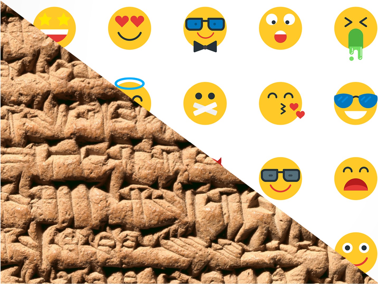 Von der Keilschrift zum Emoji: Buch-, Bibliotheks- und Schriftgeschichte von den frühen Hochkulturen bis zum Smartphone